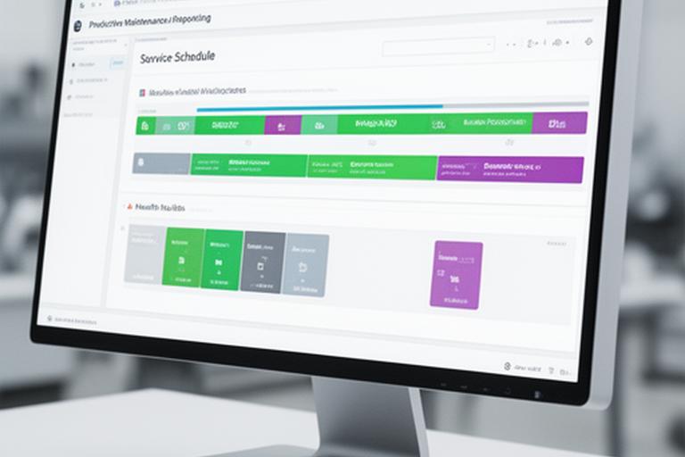 Manufacturing predictive maintenance reporting